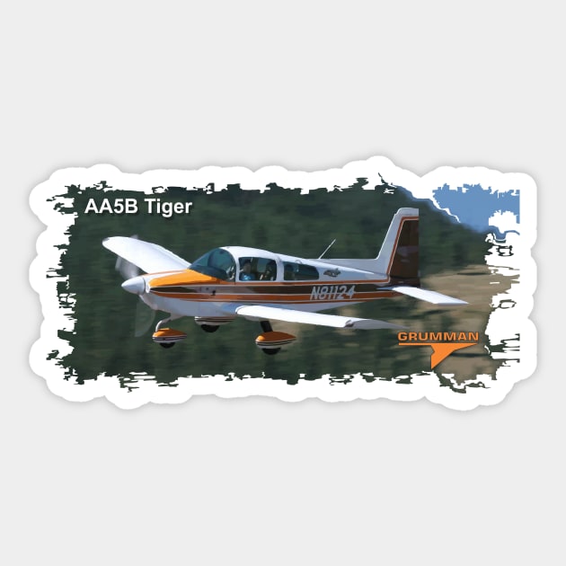 Grumman Tiger low pass Sticker by GregThompson